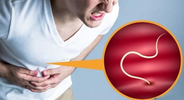 bolečine v trebuhu zaradi parazitov